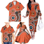 Giants NAIDOC 2026 Personalised Family Matching Off The Shoulder Long Sleeve Dress and Hawaiian Shirt 50 Years of Deadly Aboriginal Art