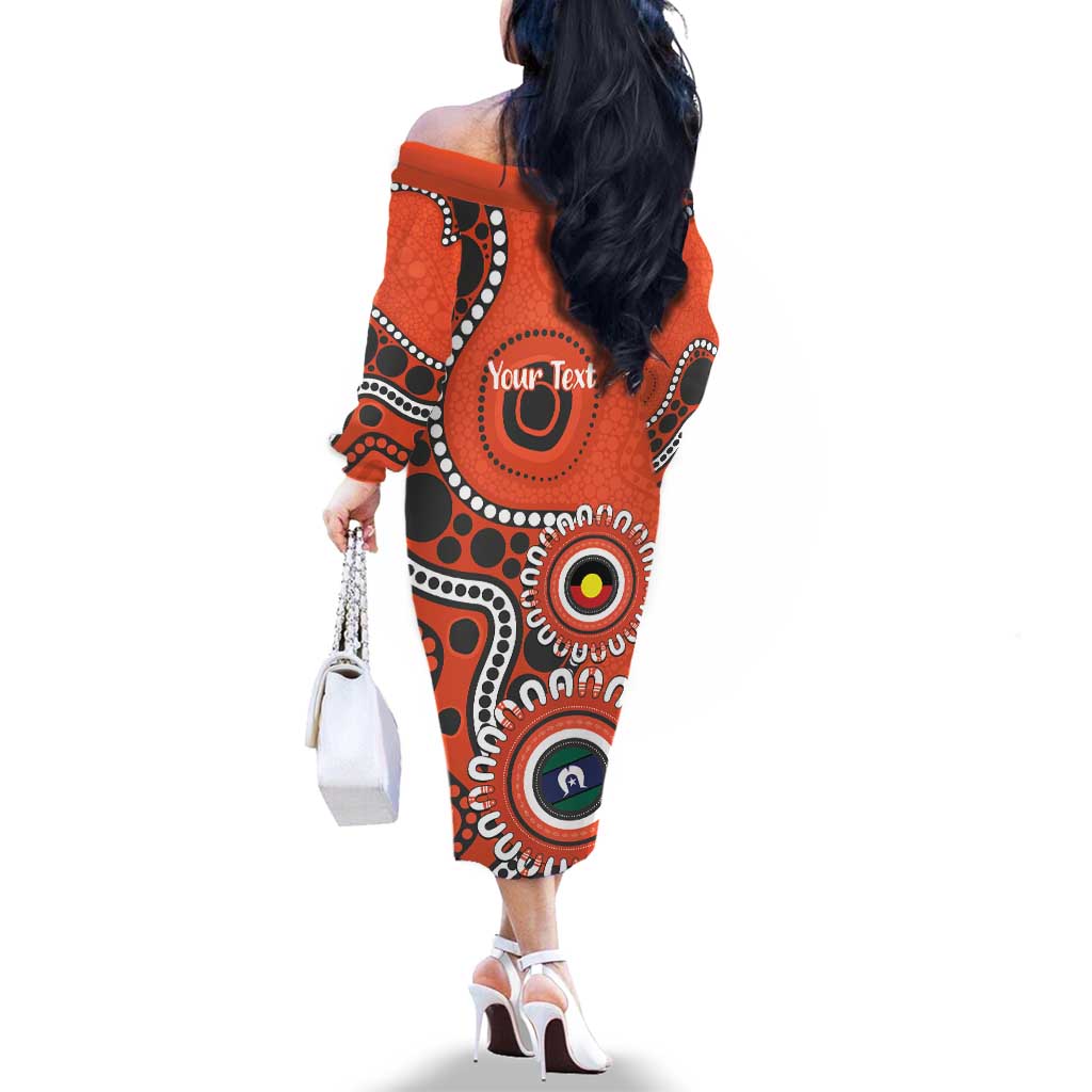 Giants NAIDOC 2026 Personalised Family Matching Off The Shoulder Long Sleeve Dress and Hawaiian Shirt 50 Years of Deadly Aboriginal Art