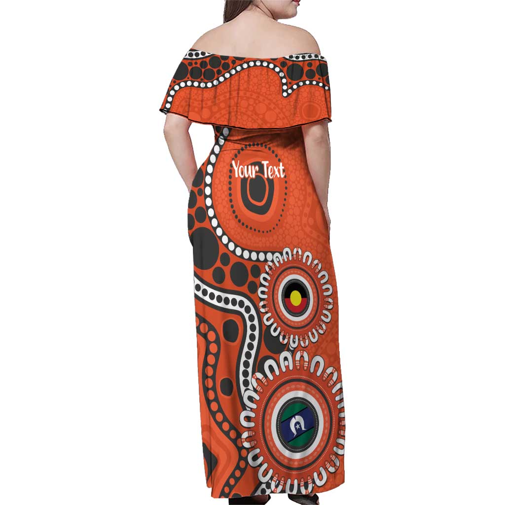 Giants NAIDOC 2026 Personalised Family Matching Off Shoulder Maxi Dress and Hawaiian Shirt 50 Years of Deadly Aboriginal Art