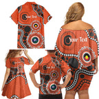 Giants NAIDOC 2026 Personalised Family Matching Off Shoulder Short Dress and Hawaiian Shirt 50 Years of Deadly Aboriginal Art