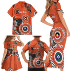 Giants NAIDOC 2026 Personalised Family Matching Short Sleeve Bodycon Dress and Hawaiian Shirt 50 Years of Deadly Aboriginal Art