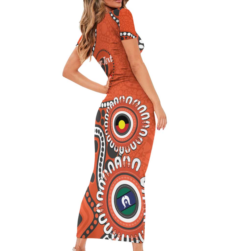 Giants NAIDOC 2026 Personalised Family Matching Short Sleeve Bodycon Dress and Hawaiian Shirt 50 Years of Deadly Aboriginal Art