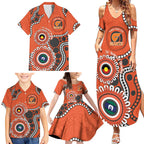 Giants NAIDOC 2026 Personalised Family Matching Summer Maxi Dress and Hawaiian Shirt 50 Years of Deadly Aboriginal Art