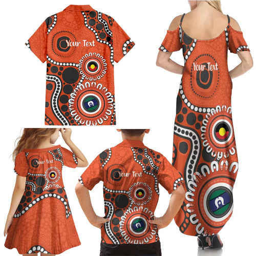 Giants NAIDOC 2026 Personalised Family Matching Summer Maxi Dress and Hawaiian Shirt 50 Years of Deadly Aboriginal Art