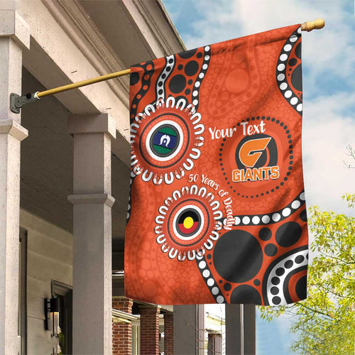 Giants NAIDOC 2026 Personalised Garden Flag 50 Years of Deadly Aboriginal Art