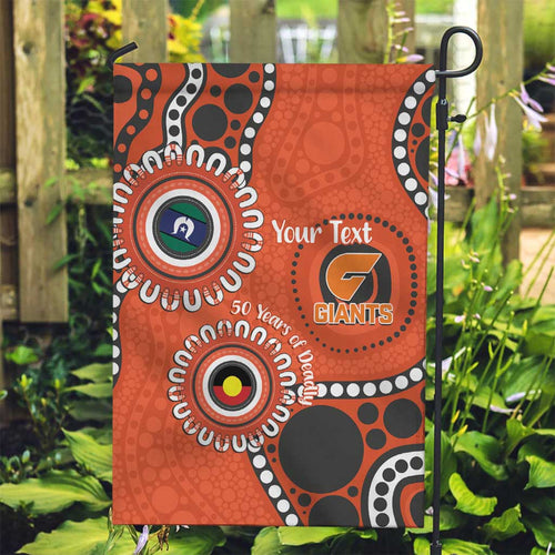 Giants NAIDOC 2026 Personalised Garden Flag 50 Years of Deadly Aboriginal Art