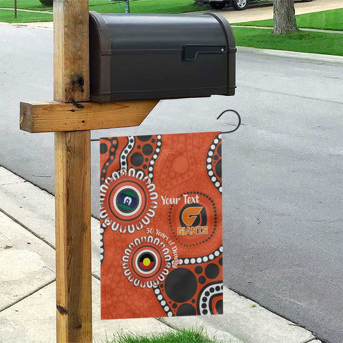 Giants NAIDOC 2026 Personalised Garden Flag 50 Years of Deadly Aboriginal Art