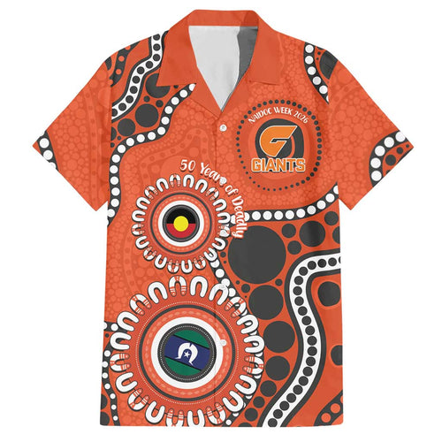 Giants NAIDOC 2026 Personalised Hawaiian Shirt 50 Years of Deadly Aboriginal Art