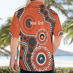Giants NAIDOC 2026 Personalised Hawaiian Shirt 50 Years of Deadly Aboriginal Art