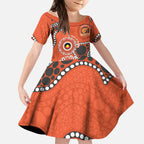 Giants NAIDOC 2026 Personalised Kid Short Sleeve Dress 50 Years of Deadly Aboriginal Art