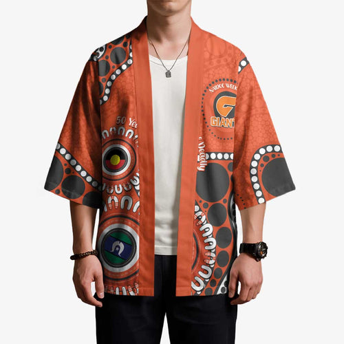 Giants NAIDOC 2026 Personalised Kimono 50 Years of Deadly Aboriginal Art