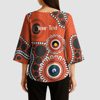 Giants NAIDOC 2026 Personalised Kimono Sleeve Blouse 50 Years of Deadly Aboriginal Art