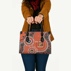 Giants NAIDOC 2026 Personalised Leather Bag 50 Years of Deadly Aboriginal Art