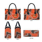 Giants NAIDOC 2026 Personalised Leather Bag 50 Years of Deadly Aboriginal Art