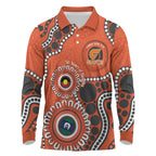 Giants NAIDOC 2026 Personalised Long Sleeve Polo Shirt 50 Years of Deadly Aboriginal Art