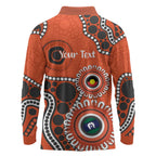 Giants NAIDOC 2026 Personalised Long Sleeve Polo Shirt 50 Years of Deadly Aboriginal Art