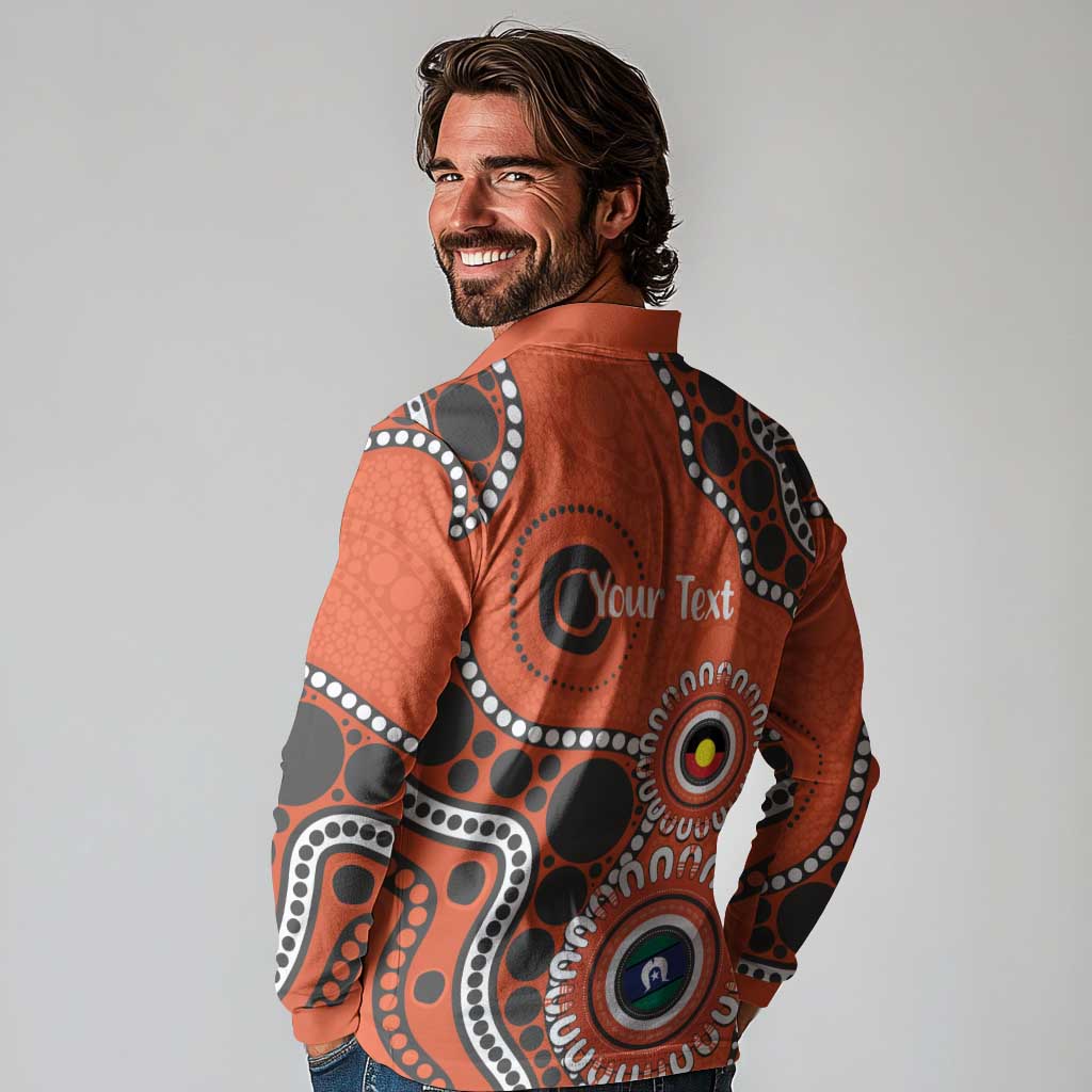 Giants NAIDOC 2026 Personalised Long Sleeve Polo Shirt 50 Years of Deadly Aboriginal Art