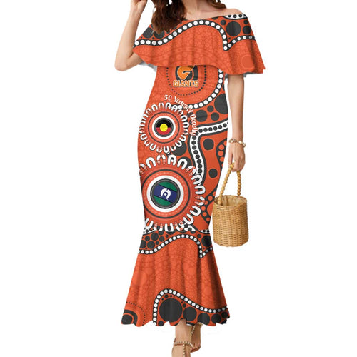 Giants NAIDOC 2026 Personalised Mermaid Dress 50 Years of Deadly Aboriginal Art