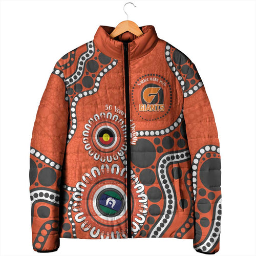 Giants NAIDOC 2026 Personalised Padded Jacket 50 Years of Deadly Aboriginal Art