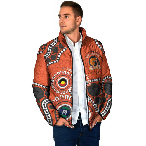 Giants NAIDOC 2026 Personalised Padded Jacket 50 Years of Deadly Aboriginal Art