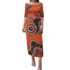 Giants NAIDOC 2026 Personalised Puletasi 50 Years of Deadly Aboriginal Art