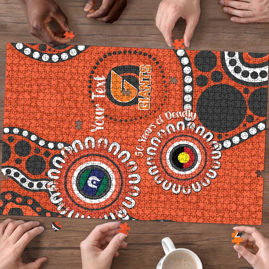 Giants NAIDOC 2026 Personalised Puzzle 50 Years of Deadly Aboriginal Art