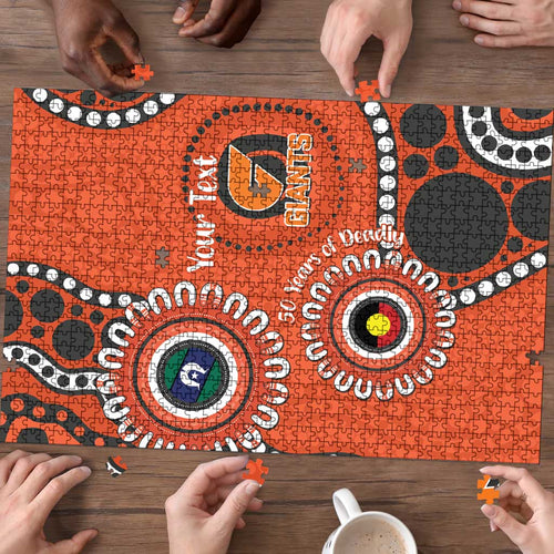 Giants NAIDOC 2026 Personalised Puzzle 50 Years of Deadly Aboriginal Art