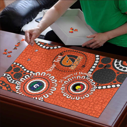 Giants NAIDOC 2026 Personalised Puzzle 50 Years of Deadly Aboriginal Art