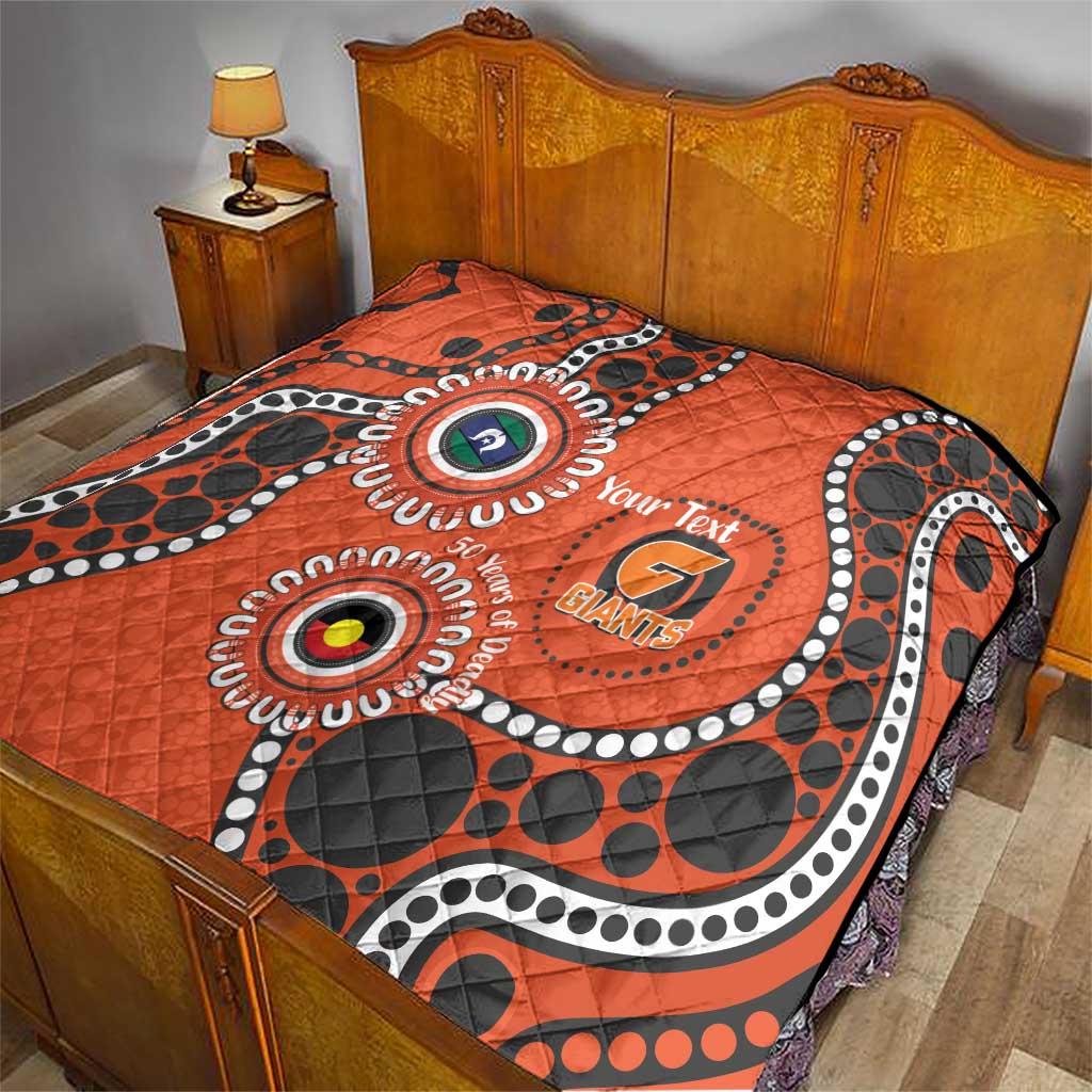 Giants NAIDOC 2026 Personalised Quilt 50 Years of Deadly Aboriginal Art