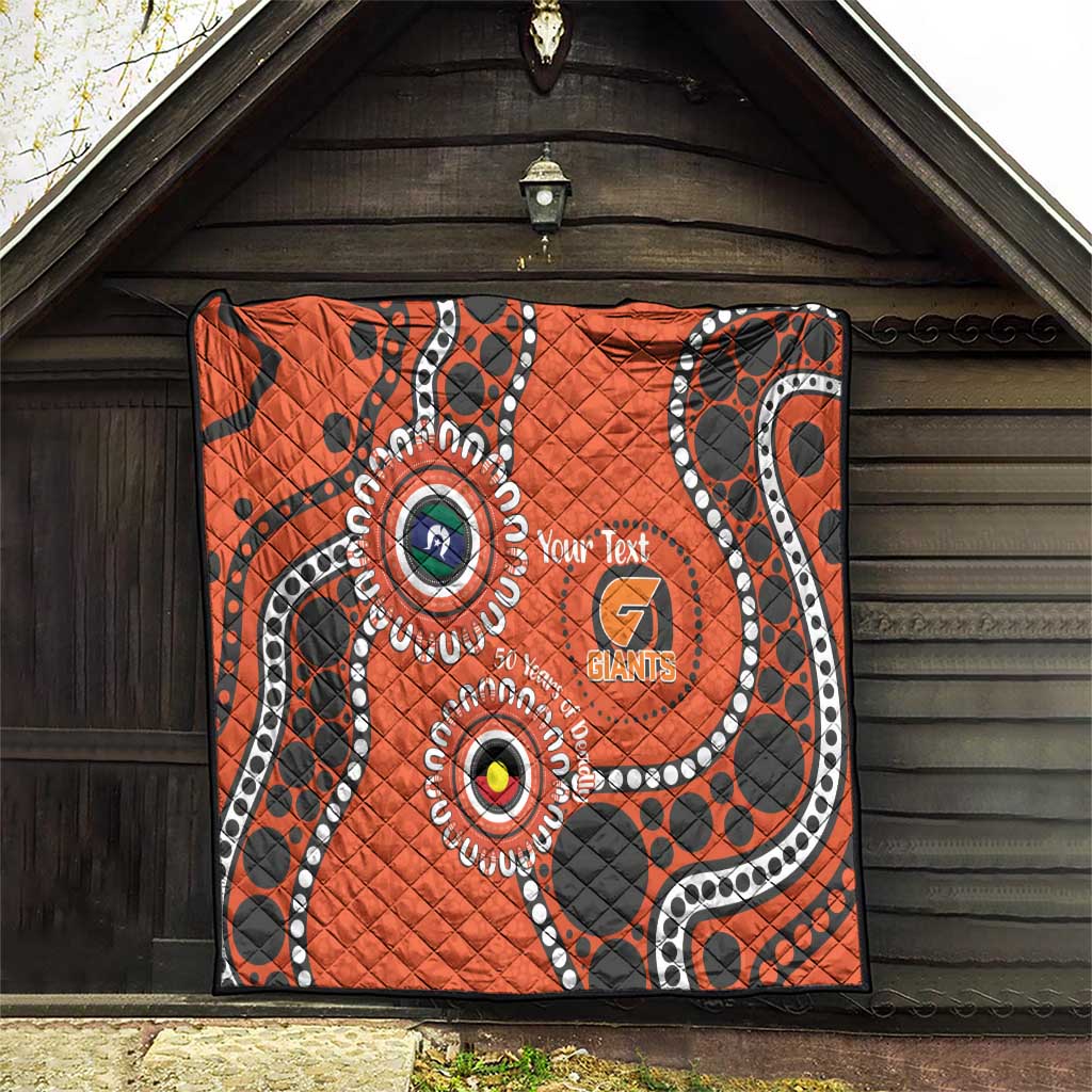 Giants NAIDOC 2026 Personalised Quilt 50 Years of Deadly Aboriginal Art