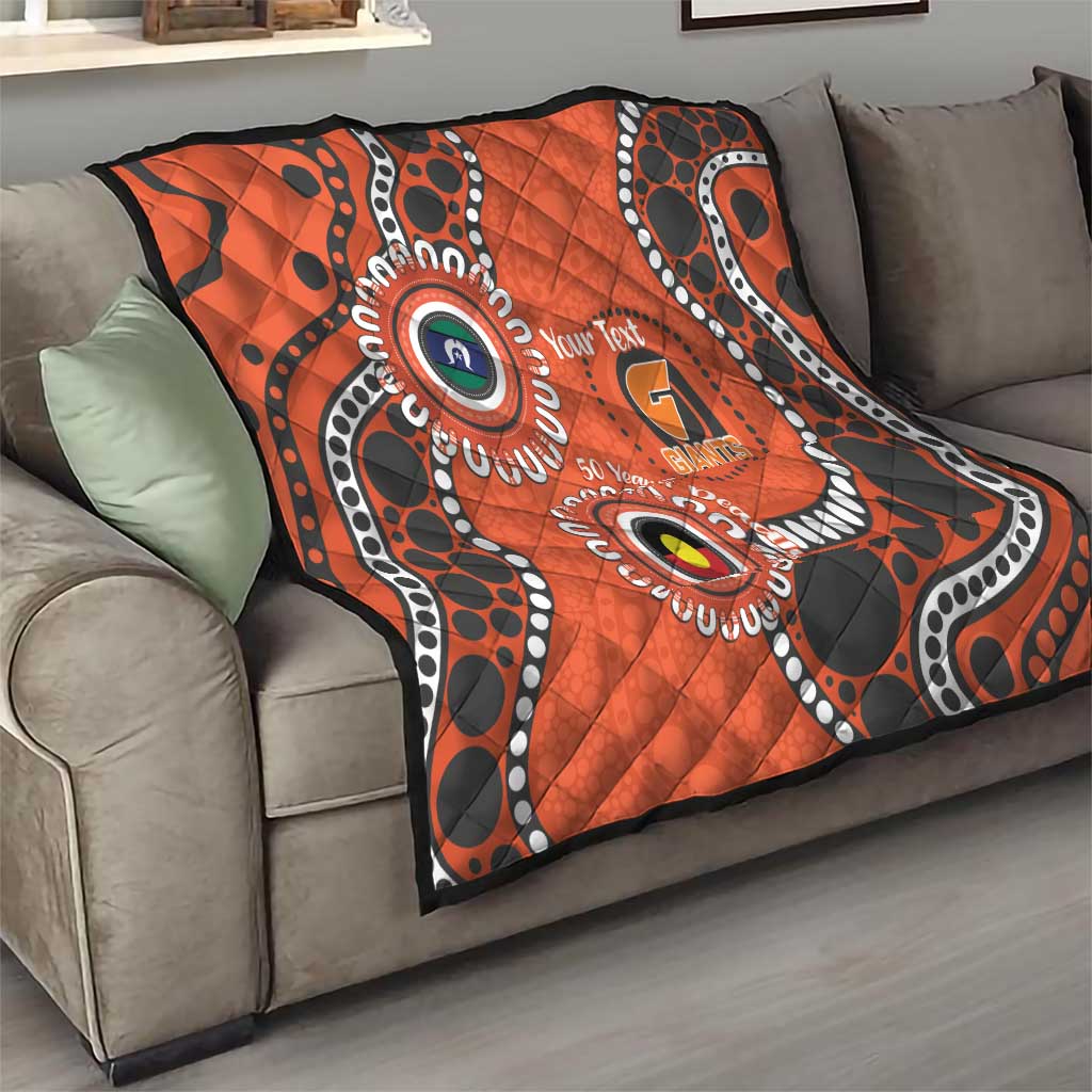 Giants NAIDOC 2026 Personalised Quilt 50 Years of Deadly Aboriginal Art