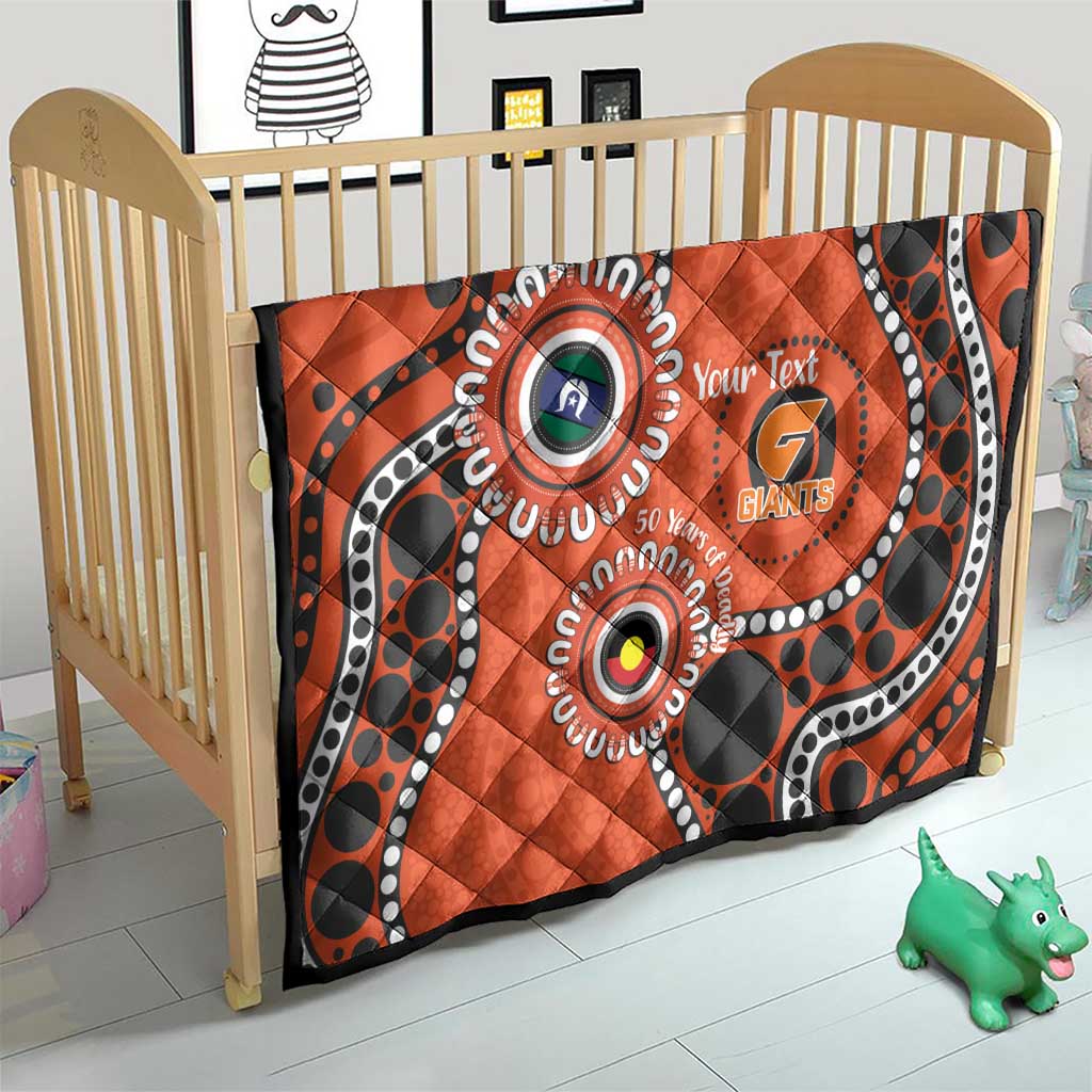 Giants NAIDOC 2026 Personalised Quilt 50 Years of Deadly Aboriginal Art