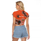 Giants NAIDOC 2026 Personalised Raglan Cropped T Shirt 50 Years of Deadly Aboriginal Art