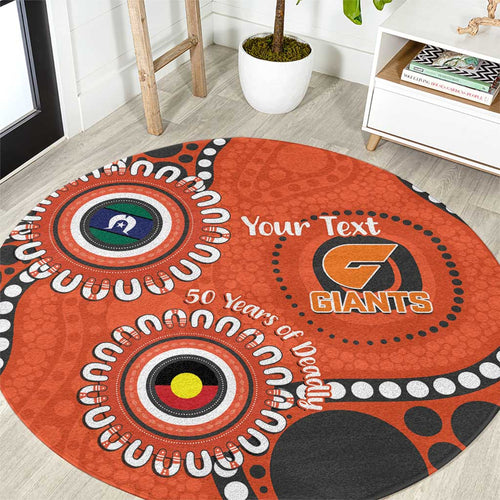 Giants NAIDOC 2026 Personalised Round Carpet 50 Years of Deadly Aboriginal Art