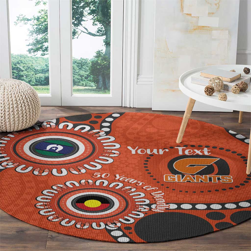 Giants NAIDOC 2026 Personalised Round Carpet 50 Years of Deadly Aboriginal Art