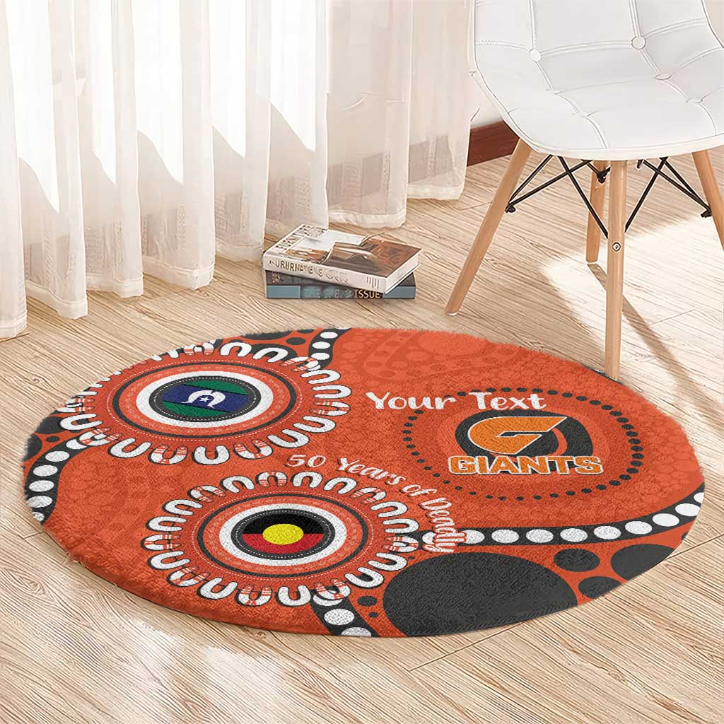 Giants NAIDOC 2026 Personalised Round Carpet 50 Years of Deadly Aboriginal Art