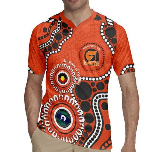 Giants NAIDOC 2026 Personalised Rugby Jersey 50 Years of Deadly Aboriginal Art