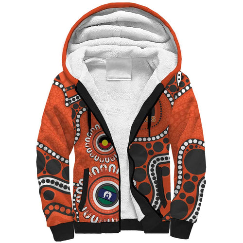 Giants NAIDOC 2026 Personalised Sherpa Hoodie 50 Years of Deadly Aboriginal Art