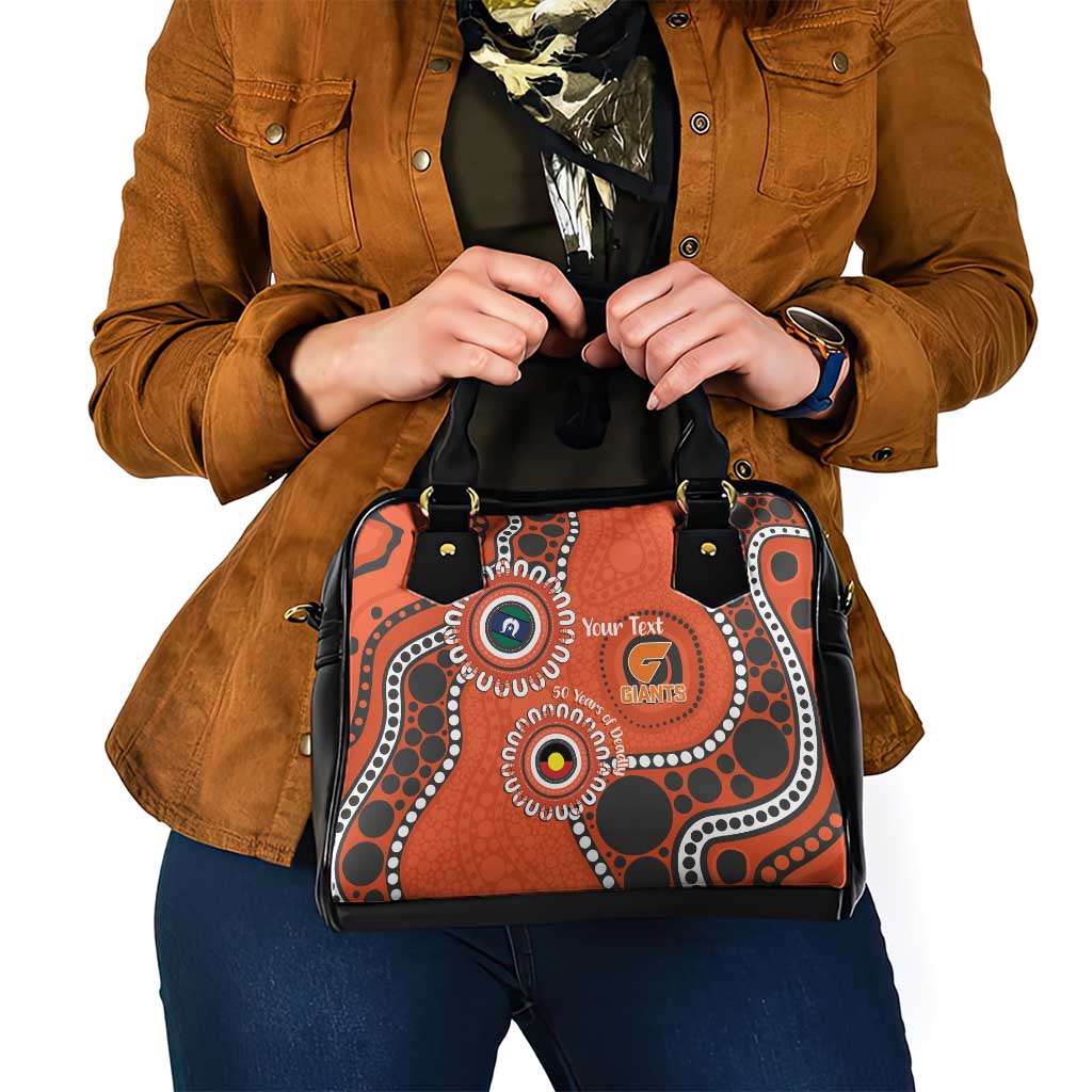 Giants NAIDOC 2026 Personalised Shoulder Handbag 50 Years of Deadly Aboriginal Art