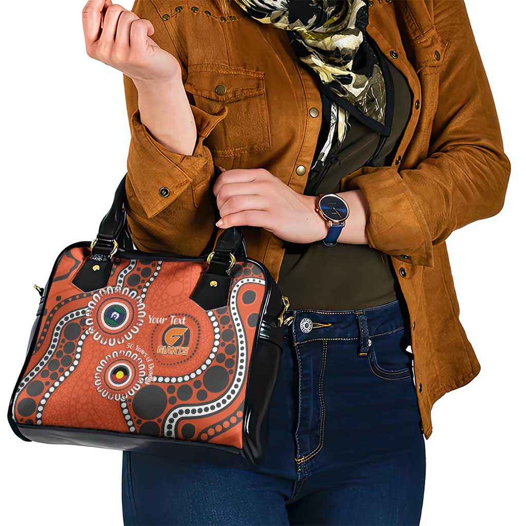 Giants NAIDOC 2026 Personalised Shoulder Handbag 50 Years of Deadly Aboriginal Art