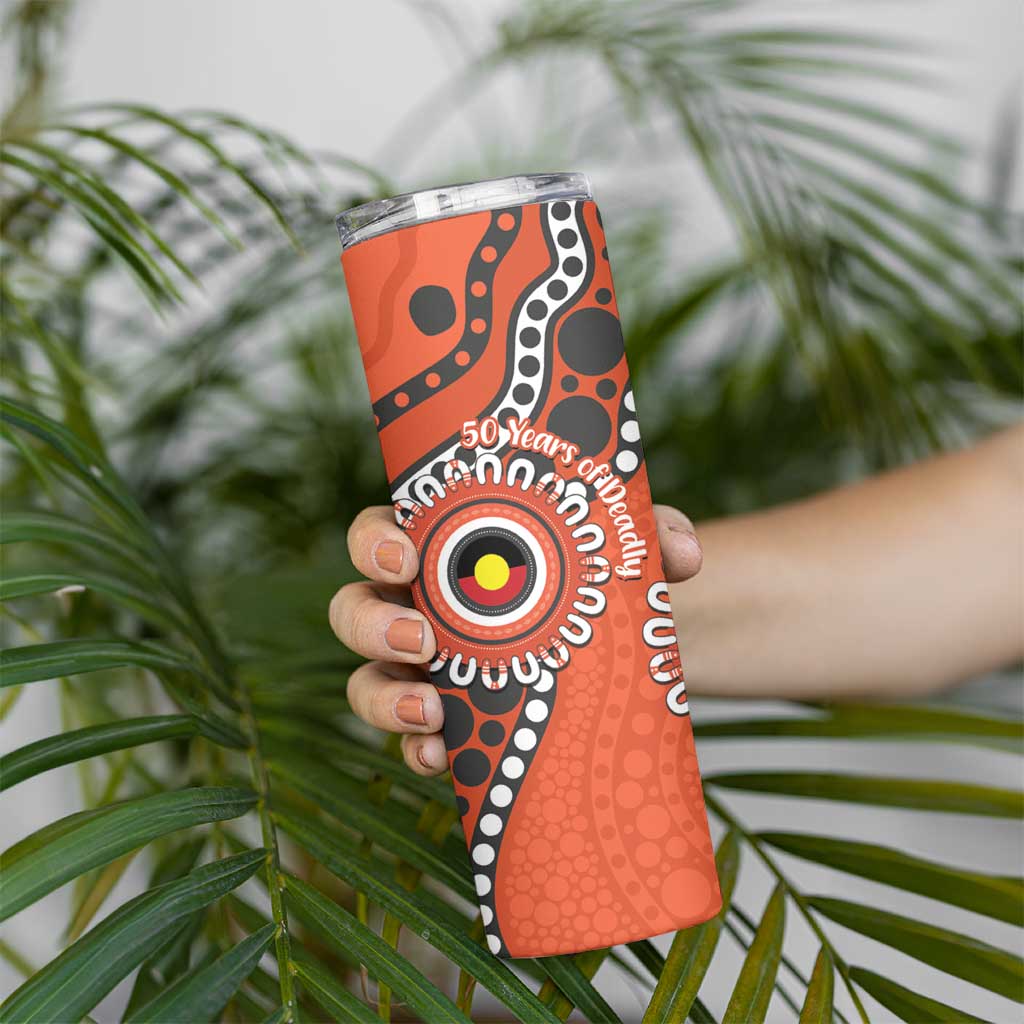 Giants NAIDOC 2026 Personalised Skinny Tumbler 50 Years of Deadly Aboriginal Art