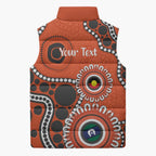 Giants NAIDOC 2026 Personalised Sleeveless Puffer Jacket 50 Years of Deadly Aboriginal Art