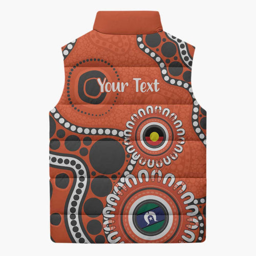 Giants NAIDOC 2026 Personalised Sleeveless Puffer Jacket 50 Years of Deadly Aboriginal Art