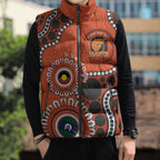 Giants NAIDOC 2026 Personalised Sleeveless Puffer Jacket 50 Years of Deadly Aboriginal Art