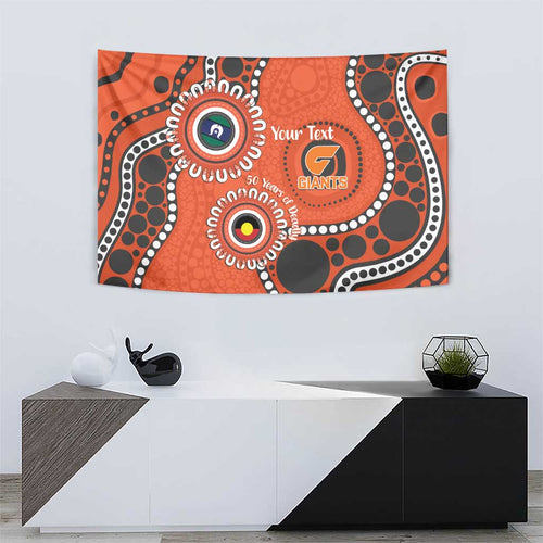 Giants NAIDOC 2026 Personalised Tapestry 50 Years of Deadly Aboriginal Art