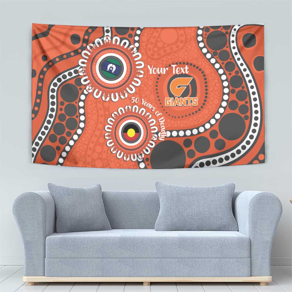 Giants NAIDOC 2026 Personalised Tapestry 50 Years of Deadly Aboriginal Art