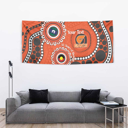 Giants NAIDOC 2026 Personalised Tapestry 50 Years of Deadly Aboriginal Art