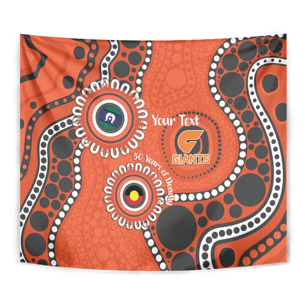 Giants NAIDOC 2026 Personalised Tapestry 50 Years of Deadly Aboriginal Art