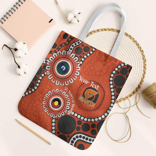 Giants NAIDOC 2026 Personalised Tote Bag 50 Years of Deadly Aboriginal Art