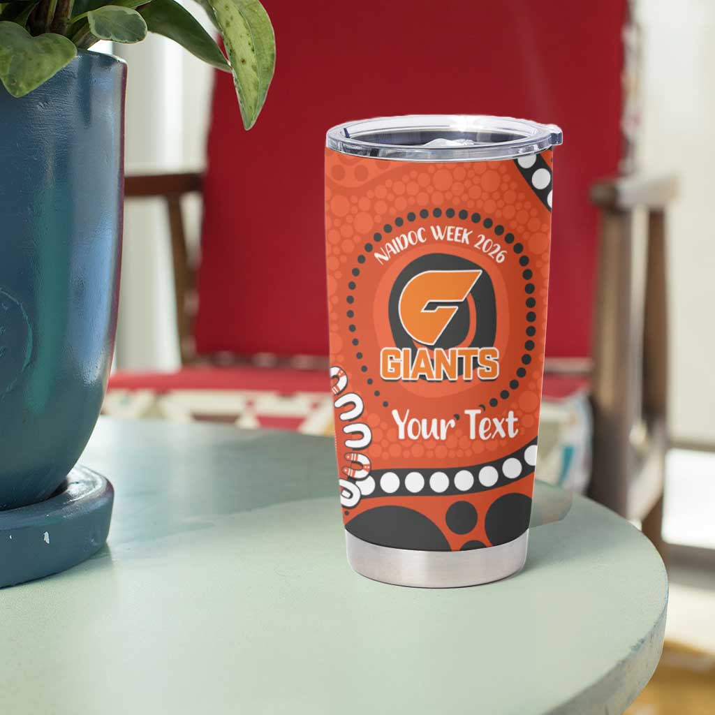 Giants NAIDOC 2026 Personalised Tumbler Cup 50 Years of Deadly Aboriginal Art